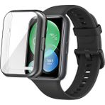 Nezih Case Huawei Band 8 Uyumlu A+ Kalite Yumuşak Kasa ve Ekran Koruyucu - Siyah