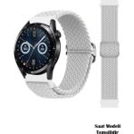 Nezih Case Huawei Honor Magic / Magic 2 / Honor Gs Pro / Gs Uyumlu Tokalı Örgü Kordon - Beyaz