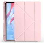 Nezih Case Huawei Honor Pad X9 11.5 Uyumlu Akıllı Kapak Kalem Bölmeli Tri Folding Tablet Kılıfı - Rose