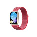 Nezih Case Huawei Watch Fit 2 Uyumlu A+ Kalite Hasır Örgü Cırtlı Pratik Kordon