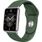 Nezih Case Huawei Watch Fit 2 Uyumlu A+ Kalite Klasik/spor Jel Silikon Kordon - Haki - Klasik Kordon