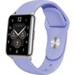 Nezih Case Huawei Watch Fit 2 Uyumlu A+ Kalite Klasik/spor Jel Silikon Kordon - Lila - Klasik Kordon