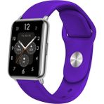 Nezih Case Huawei Watch Fit 2 Uyumlu A+ Kalite Klasik/spor Jel Silikon Kordon - Saks - Klasik Kordon