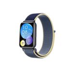 Nezih Case Huawei Watch Fit 2 Uyumlu Hasır Örgü Cırtlı Pratik Kordon