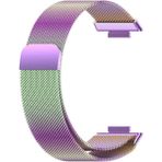 Nezih Case Huawei Watch Fit 2 Uyumlu Metal Örgü Hasır Mıktanıslı Pratik Kordon - Karışık Renkli