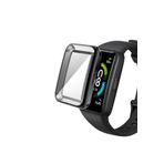 Nezih Case Huawei Watch Fit 2 Uyumlu Silikon Kasa Ve Ekran Koruyucu Black