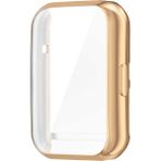 Nezih Case Huawei Watch Fit 2 Uyumlu Silikon Kasa ve Ekran Koruyucu - Gold - Kasa Ekran Koruyucu