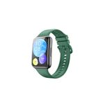 Nezih Case Huawei Watch Fit 2 Uyumlu Spor Jel Silikon Haki Kordon