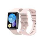Nezih Case Huawei Watch Fit 2 Uyumlu Spor Jel Silikon Kordon Pudra Pembe