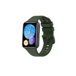 Nezih Case Huawei Watch Fit 2 Uyumlu Spor Jel Silikon Koyu Yeşil Kordon