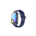 Nezih Case Huawei Watch Fit 2 Uyumlu Spor Jel Silikon Lacivert Kordon