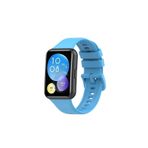 Nezih Case Huawei Watch Fit 2 Uyumlu Spor Jel Silikon Mavi Kordon