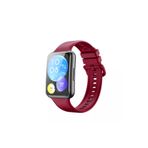 Nezih Case Huawei Watch Fit 2 Uyumlu Spor Jel Silikon Mürdüm Kordon
