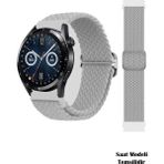 Nezih Case Huawei Watch Fit 2 Uyumlu Tokalı Örgü Kordon - Gri
