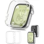 Nezih Case Huawei Watch Fit 3 Uyumlu Yumuşak Silikon 360 Tam Koruma Kasa ve Ekran Koruyucu - Şeffaf