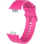Nezih Case Huawei Watch Fit Uyumlu (Soft Tasarım) Silikon Kordon Koyu Pembe