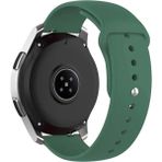 Nezih Case Huawei Watch Gt4 / Gt5 / Gt6 41mm ile Uyumlu Yumuşak Silikon Spor Kordon Strap 18mm - Koyu Yeşil