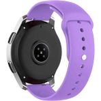 Nezih Case Huawei Watch Gt4 / Gt5 / Gt6 41mm ile Uyumlu Yumuşak Silikon Spor Kordon Strap 18mm - Lila