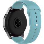Nezih Case Huawei Watch Gt4 / Gt5 / Gt6 41mm ile Uyumlu Yumuşak Silikon Spor Kordon Strap 18mm - Su Mavisi