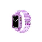 Nezih Case Kayış/kordon Ve Kasa Koruyucu For Apple Watch Seri 2/3/4/5/6 38mm Mor (SAAT DEĞİLDİR)