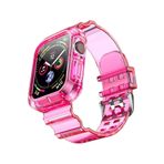 Nezih Case Kayış/kordon Ve Kasa Koruyucu For Apple Watch Seri 2/3/4/5/6 38mm Pembe (SAAT DEĞİLDİR)