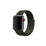Nezih Case Kordon/kayış 42/44mm Apple Watch Seri 2/3/4/5/6/7/8/se Uyumlu Hasır Kordon Haki