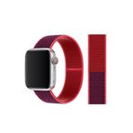 Nezih Case Kordon/kayış 42/44mm Apple Watch Seri 2/3/4/5/6/7/8/se Uyumlu Hasır Kordon Red/purple