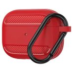 Nezih Case Nezih Case Apple Airpods Pro Uyumlu Protective Anti-Knock Cover Silikon Kılıf - Kırmızı
