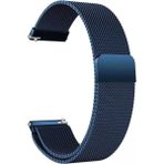 Nezih Case Redmi Watch 3 Active Uyumlu A+ Kalite Mıknatıslı Örgü Hasır Metal Kordon - Saks Mavi