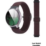 Nezih Case Redmi Watch 5 Active / Redmi Watch 5 Lite Uyumlu Tokalı Örgü Kordon - Açık Mor