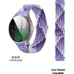 Nezih Case Redmi Watch 5 Active / Redmi Watch 5 Lite Uyumlu Tokalı Örgü Kordon - Beyaz - Lila