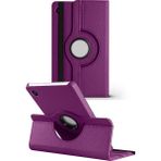 Nezih Case Samsung Galaxy Tab A11 X130 / A9 X110 8.7 Inç Uyumlu 360 Dönebilen Standlı Deri Tablet Kılıfı - Mor