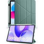 Nezih Case Samsung Galaxy Tab S11 11 Inç Uyumlu Akıllı Kalem Bölmeli Tablet Kılıfı - Haki