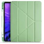 Nezih Case Samsung Galaxy Tab S7 Plus T970 12.4 Inç Tri Folding Tablet Kılıfı Açık Yeşil - Fıstık Yeşili