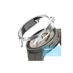 Nezih Case Samsung Galaxy Watch 5 Pro 45 Mm Uyumlu Ekran Kısmı Açık Sert Pc Kasa Koruyucu Gard Gümüş