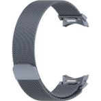 Nezih Case Samsung Galaxy Watch 6 40/44MM - Watch 6 Classic 43/47MM Uyumlu Orijinal Pim Hasır Metal Kordon - Koyu Gri