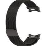 Nezih Case Samsung Galaxy Watch 6 40/44MM - Watch 6 Classic 43/47MM Uyumlu Orijinal Pim Hasır Metal Kordon - Siyah