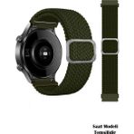 Nezih Case Samsung Galaxy Watch 7fe/7/6/6 Classic/5 Pro/5/4/4 Classic 40 42 43 44 45 46 47MM Uyumlu Kordon - Haki