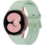 Nezih Case Samsung Galaxy Watch Fe / 4 / 5 / 5 Pro / 6 / 7 40 42 44 46MM Pim Tasarım Tam Uyumlu Silikon Kordon - Açık Yeşil