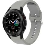 Nezih Case Samsung Galaxy Watch Fe / 4 / 5 / 5 Pro / 6 / 7 40 42 44 46MM Pim Tasarım Tam Uyumlu Silikon Kordon - Gri - Gri
