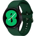 Nezih Case Samsung Galaxy Watch Fe / 4 / 5 / 5 Pro / 6 / 7 40 42 44 46MM Pim Tasarım Tam Uyumlu Silikon Kordon - Haki Yeşil