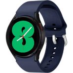 Nezih Case Samsung Galaxy Watch Fe / 4 / 5 / 5 Pro / 6 / 7 40 42 44 46MM Pim Tasarım Tam Uyumlu Silikon Kordon - Koyu Lacivert
