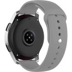 Nezih Case Samsung Galaxy Watch Fe 4/5/6/7 40-42-44-46 mm Uyumlu 20MM Yumuşak Jel Silikon Kordon Kayış - Gümüş