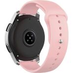 Nezih Case Samsung Galaxy Watch Fe 4/5/6/7 40-42-44-46 mm Uyumlu 20MM Yumuşak Jel Silikon Kordon Kayış - Pudra - Pembe