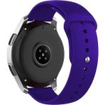 Nezih Case Samsung Galaxy Watch Fe 4/5/6/7 40-42-44-46 mm Uyumlu 20MM Yumuşak Jel Silikon Kordon Kayış - Saks Mavi