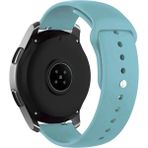 Nezih Case Samsung Galaxy Watch Fe 4/5/6/7 40-42-44-46 mm Uyumlu 20MM Yumuşak Jel Silikon Kordon Kayış - Su Mavisi