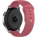 Nezih Case Samsung Galaxy Watch Fe 4/5/6/7 40-42-44-46 mm Uyumlu 20MM Yumuşak Jel Silikon Kordon Kayış - Vişne