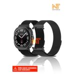 Nezih Case Samsung Galaxy Watch Ultra 47mm Uyumlu Milanes Orijinal Pim Tasarım Pratik Magnet Hasır Metal Kordon
