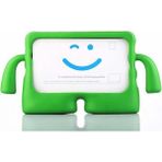Nezih Case Samsung Tab E T560 9.6 Inç Standlı Renkli Tasarım Yeşil + Nano Ekran Koruyucu Yeşil Silikon Cep Telefonu Kılıf
