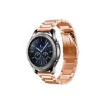 Nezih Case Tic Watch Pro3 Gtx E2 s2 46 mm 22 mm Uyumlu Metal Baklalı Paslanmaz Çelik Kordon Kayış Rose Gold
